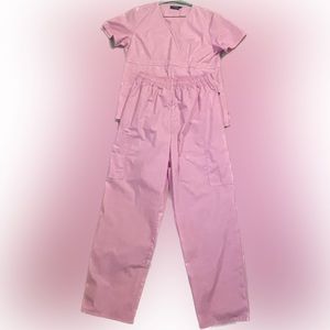 SIVVAN Unisex Scrubs - Classic V-Neck Top & Drawstring Pants Scrub Set